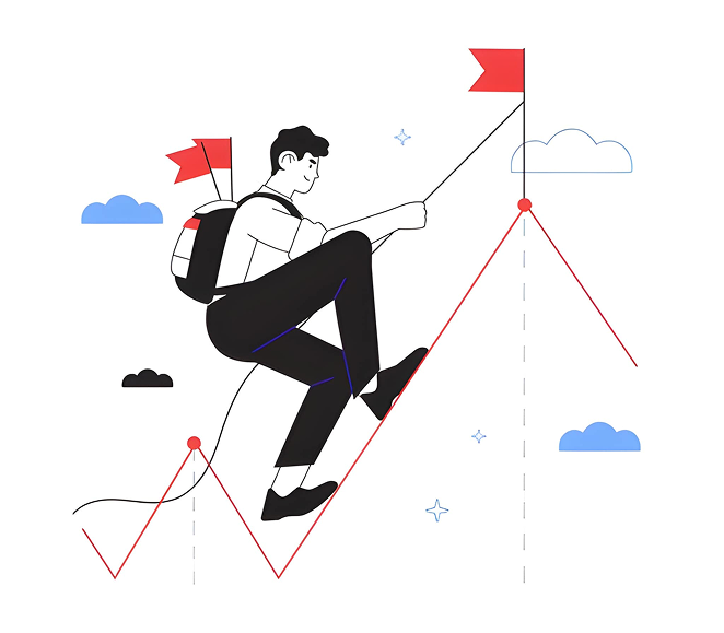 Athena illustration of reaching your peak financial shape