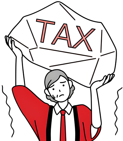 Athena illustration of lifting the weight of taxes
